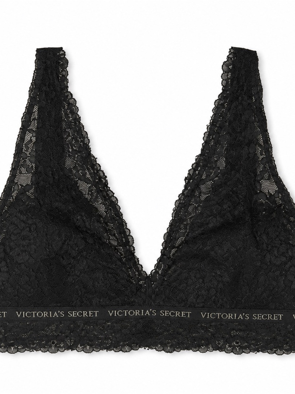 Victoria's Secret Black Lace Plunge Bralette